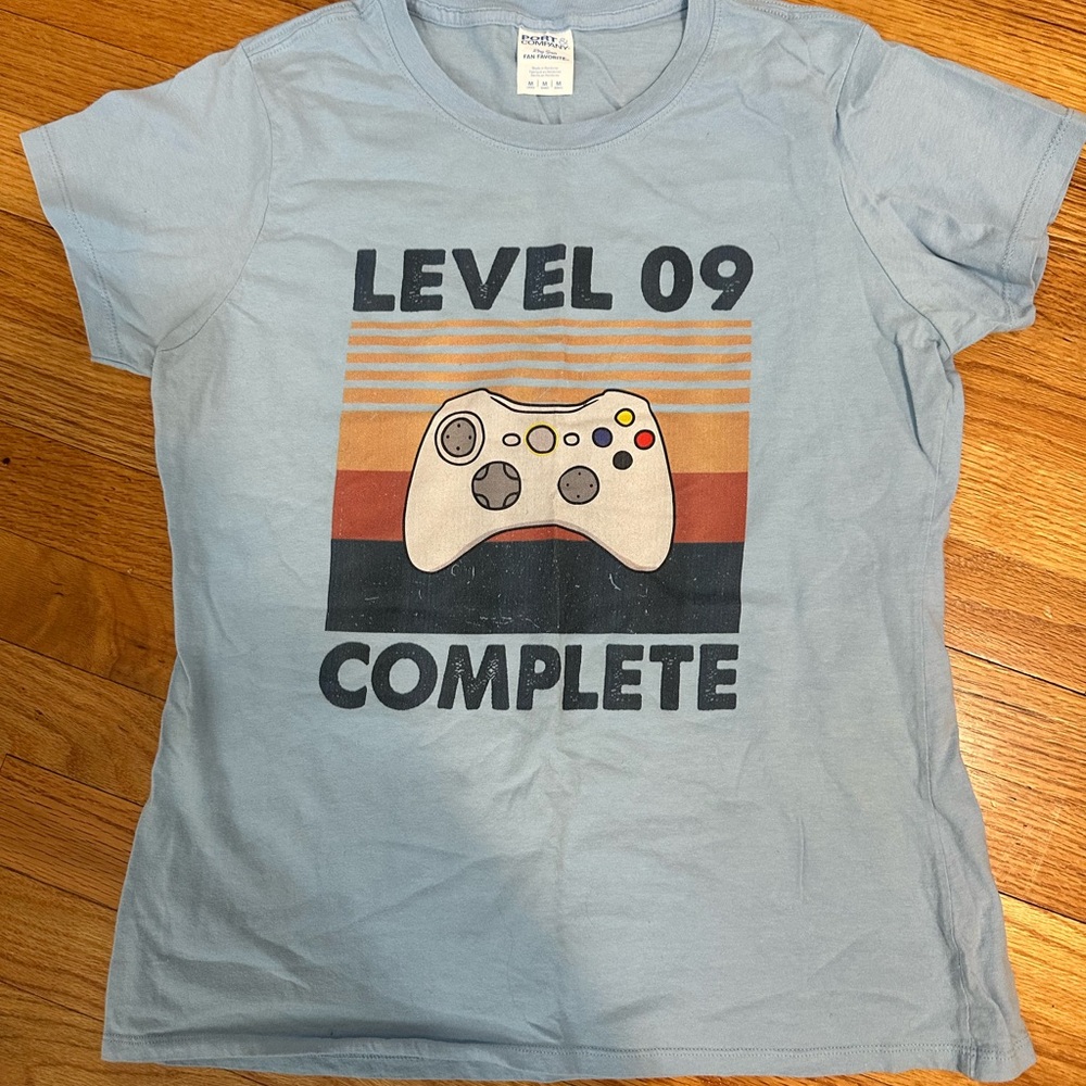 Port and Company Light Blue Level 09 Complete Tee